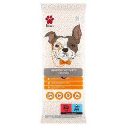 Petino uniwersalne chusteczki nawilżane dla zwierząt do łap sierści 33szt.