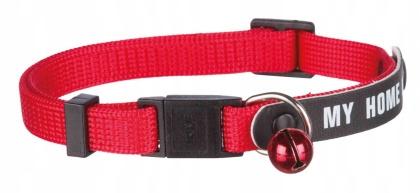 Trixie Obroża Dla Kota Z Adresówką Regulowana z Dzwoneczkiem