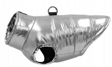 Kamizelka Ubranko Dla Psa Kota Zamek Ciepłe Ocieplane Szycie 3D Srebrne S