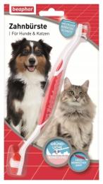 Beaphar Szczoteczka dwugłowicowa do zębów dla psa