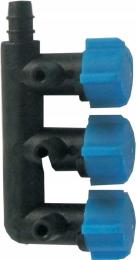 Zaworek Regulujący Precyzyjny 4/6mm 3 Wejścia Hp