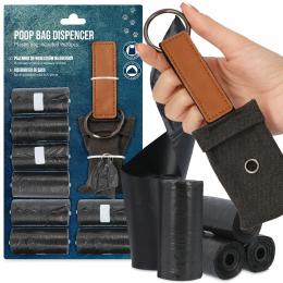 180x Woreczki Psie Odchody Worki Psa Pojemnik Etui Dozownik na Torebki Kupy