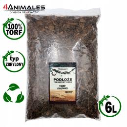 Torf zbrylony, podłoże do terrarium dla gadów i płazów 6 litrów