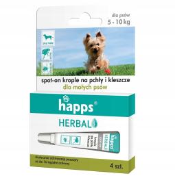 Happs Krople na Pchły, Kleszcze dla Psów do 10kg