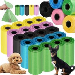 Worki Na Psie Odchody 360SZT Mocne Woreczki Na Kupy Dla Psa 20 Rolek Kolor