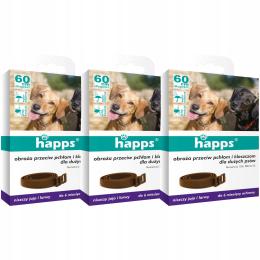 Obroża Przeciw Pchłom Kleszczom Dla Psa Happs 60cm