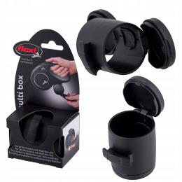 Pojemnik do Smyczy Flexi na smakołyki i Woreczki- MultiBox Czarny