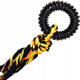 Zabawka dla psa gumowy okrąg na linie TR9134