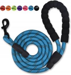 Smycz Dla Psa Niebieska Mocna Gruba Linka 150CM