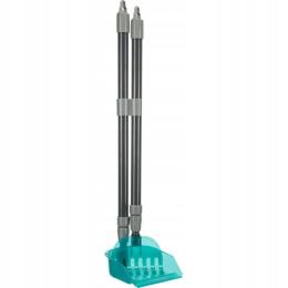 Trixie Szufelka ze zmiotką, 60–107 cm, szaro/niebieski do zbierania kupek