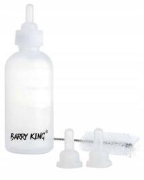 BarryKing Butelka do karmienia dla Psa/Kota, 3 smoczki szczoteczka, 60 ml
