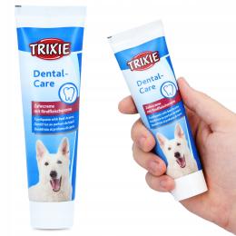 Pasta Czyszczenia Mycia Zębów Psa 100 g Wołowina Ochronna Pielęgnacji Psów