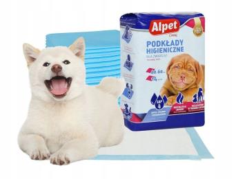 Alpet Podkłady Maty Chłonne jednorazowe 60x60 cm 100szt. 12szt.