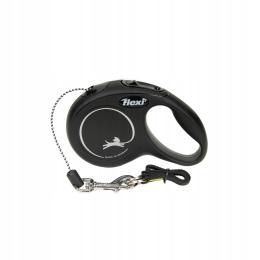 Flexi New Classic Xs linka 3m Czarna do 8kg