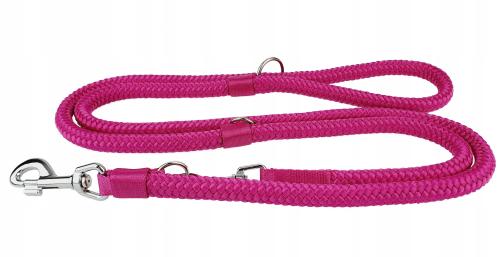 Champion Polski producent Smycz linka regulowana 2,5m/1,4cm Fuksja Różowa
