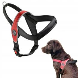 Szelki dla psa olbrzymie rasy XXL 90-120cm Tre Ponti czerwone Z Odblaskami