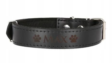 Obroża Ze Skóry Grawer roz. 56-71cm