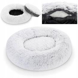 Miękkie Rozbieralne Legowisko chmurka dla psa 65 cm Posłanie Łóżko Shaggy