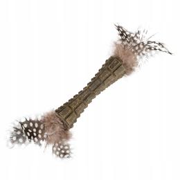 Zabawka dla kota z kocimiętką prasowaną z piórkami GiGwi Catnip, 8 cm