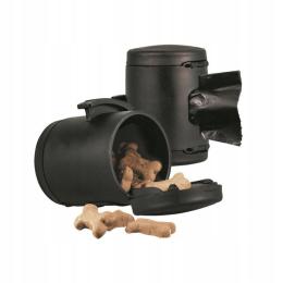 Pojemnik do smyczy na worki smakołyki Flexi Multi Box 2w1 Czarny