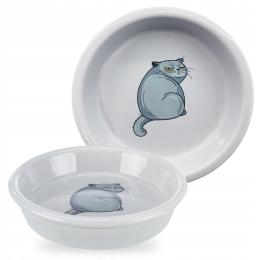 Miska Ceramiczna Dla Kota Na Wodę Karmę Płytka Trixie 0,25L/13cm