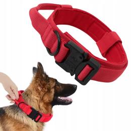 Wytrzymała Taktyczna Wojskowa Mocna Obroża Treningowa z Uchwytem dla Psa