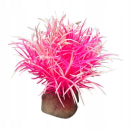 Sztuczna Roślinka roślina dekoracyjna Do Akwarium Różowa 8cm