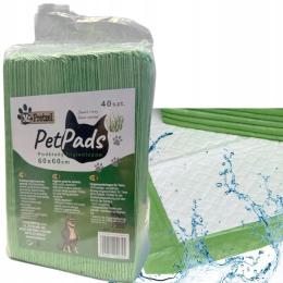 Podkłady higieniczne dla szczeniąt 60x60 cm 40 szt zapach trawy Mr. Pretzel