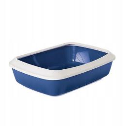 Savic toaleta kuweta odkryta z ramką dla kota Iriz 42x31cm niebieska