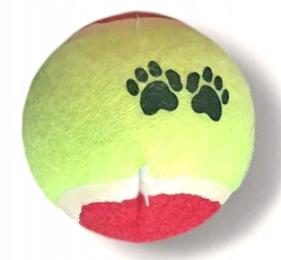 Piłka dla psa do zabawy aportowania gryzak twarda tenisowa 62 mm