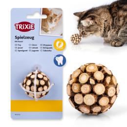Piłka z Matatabi Zabawka Dentystyczna Trixie Naturalny Gryzak dla Kota 4 cm