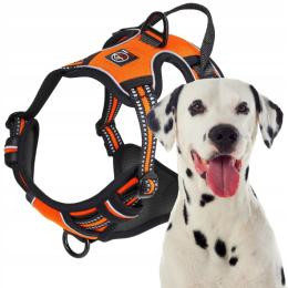 Szelki typu Guard dla psa Elite bezuciskowe XL lalazoo orange