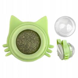 Kocimiętka dla kota Obrotowa Kulka na podstawce