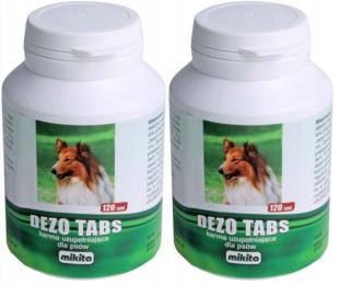 Dezo Tabs Mikita Karma uzupełniająca dla psa neutralizuje 2 x 120 tabletek