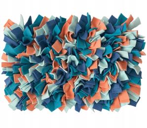 Mata węchowa dla psa duża, szyta, gęsta, kolorowa ok. 40 cm x 60 cm