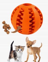 Zabawka Dla Psa 7CM Gryzak Kula Przysmaki Gumowa Piłka