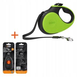 Smycz automatyczna Xcho taśma 5 m (L) dla psa do 50 kg Zestaw