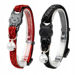 Duvo+ Obroża dla kota z brokatem 22-30cm/10mm