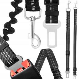 Pas Bezpieczeństwa Dla Psa Rozciągliwy Do Samochodu Auta Smycz Elastyczna