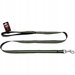 Pet Nova Smycz Nylonowa S 120cm czarny odblask