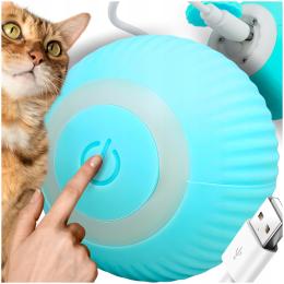 Uciekająca Piłka Zabawka Dla Kota Psa Interaktywna Led Wibracje Elektryczna