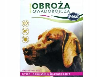 Obroża Owadobójcza Zwykła Pess 60CM Pies