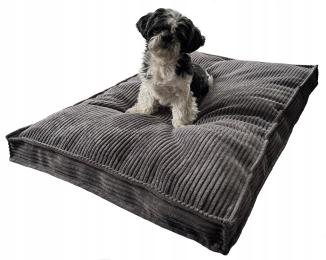 Legowisko Posłanie Poducha Miękkie Pluszowe 100x70cm Aso szary