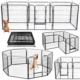 Duży Metalowy Kojec Klatka Zagroda Dla Psa Psów Zwierząt XXXL 8 Paneli
