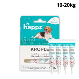 Krople kropelki na pchły kleszcze dla psa do 20kg