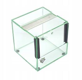 Terrarium Szklane 15x15x15 Gilotyna Dla Pająka Modliszki Patyczaka Ślimaka