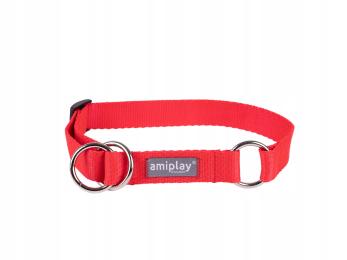 amiplay Obroża półzaciskowa Popular M Czerwona