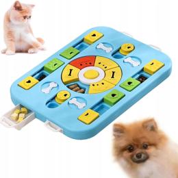 Zabawka dla psa węchowa Gra Edukacyjna na przysmaki niebieska Duża 39cm