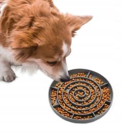Miska Spowalniająca Jedzenie Dla Psa Duża Silikonowa Z Przyssawkami M29