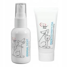 Over Zoo zestaw Animal Dent spray 50ml Enzym Dent pasta 100g